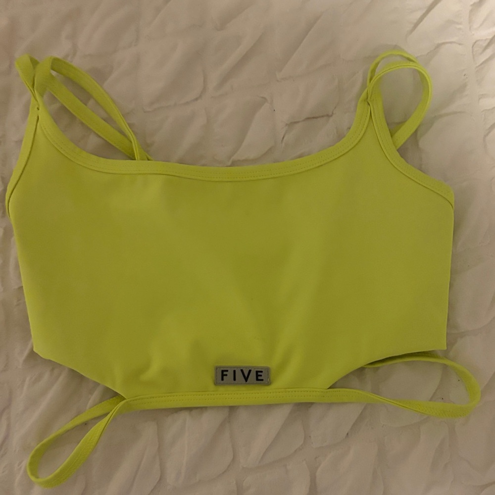 FIVE Women's Neon Yellow Sports Bra